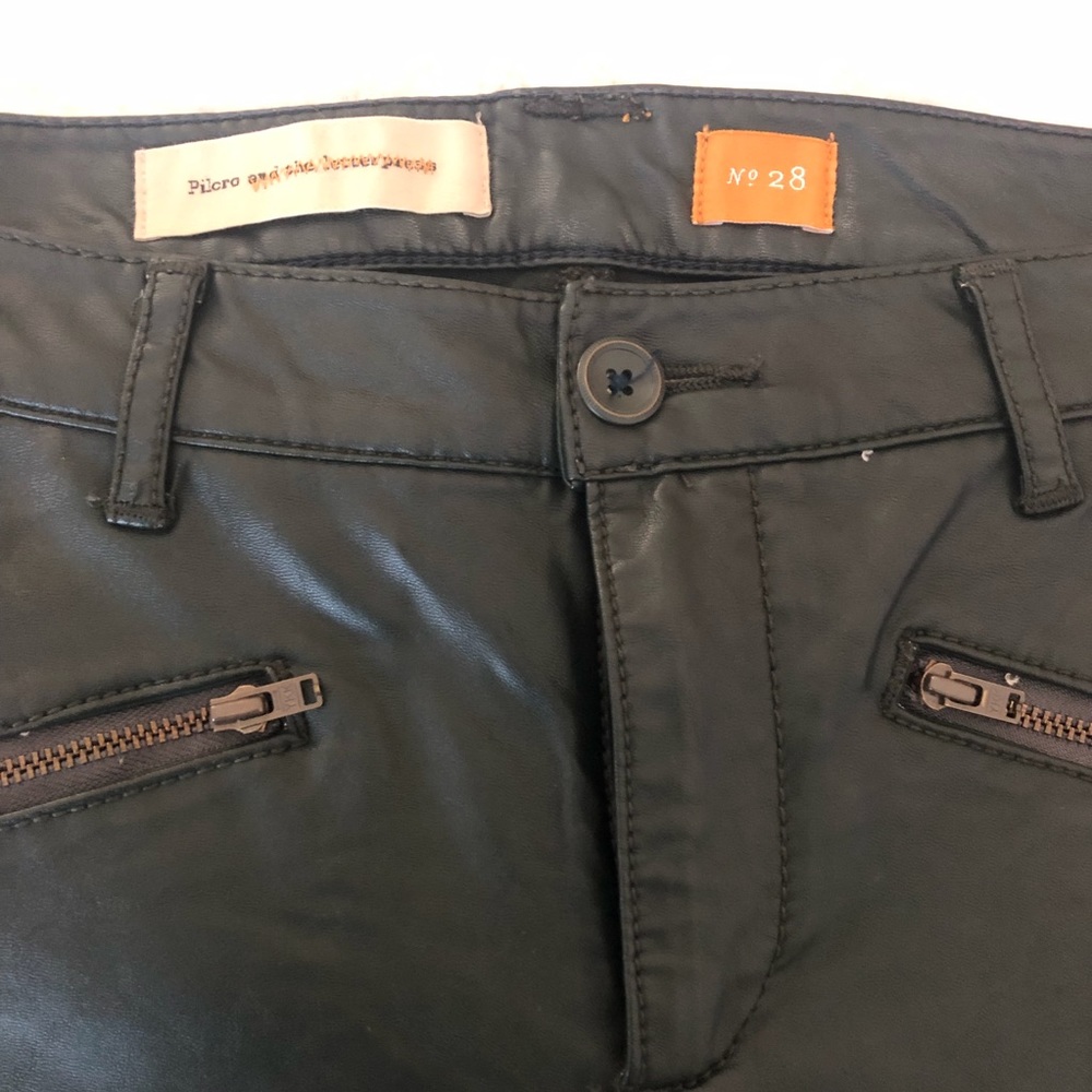 Anthropologie Pilcro Pleather Pants
